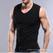 Großhandel Günstige Schwarz Plain Tank Top für Männer